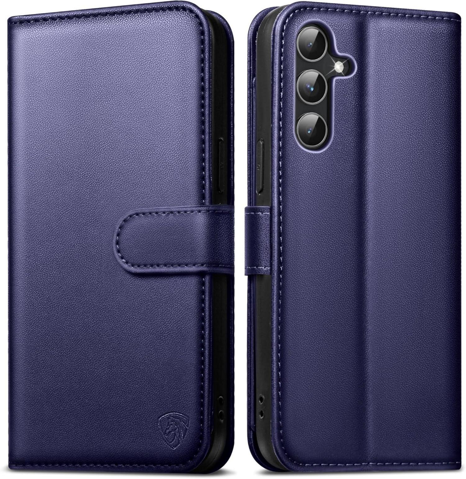 Handyhülle für Samsung Galaxy A54 5G Leder Flip Case Blau