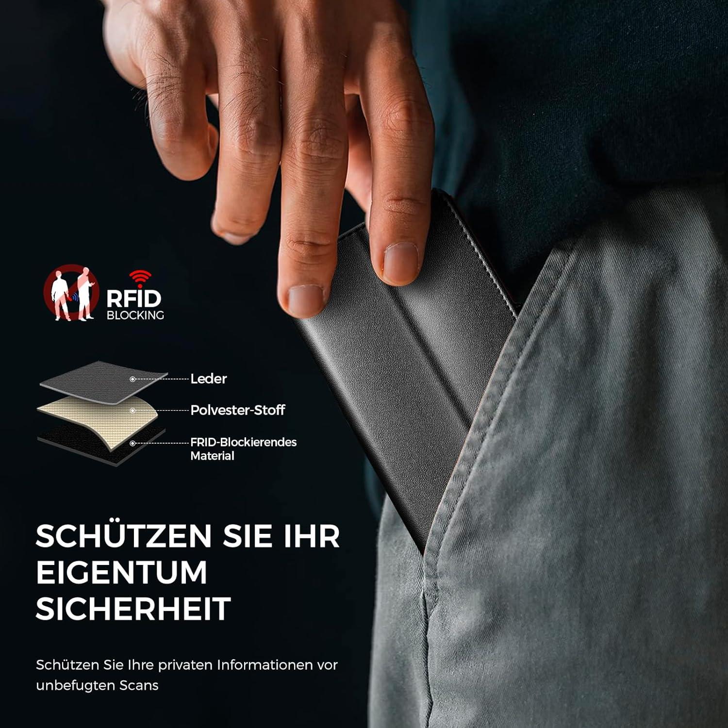 Samsung Galaxy A54 Handyhülle Wallet Premium Leder Schwarz