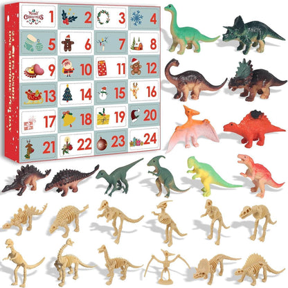 Adventskalender Dinosaurier 2024 für Kinder ab 3 Jahren Figuren
