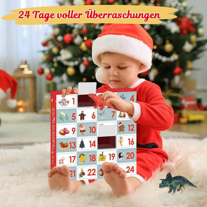 Adventskalender Dinosaurier 2024 für Kinder ab 3 Jahren Figuren