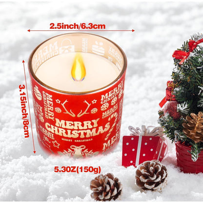 Weihnachtskerze Duftkerze Geschenkbox Zimt-Kürbisöl 150 g