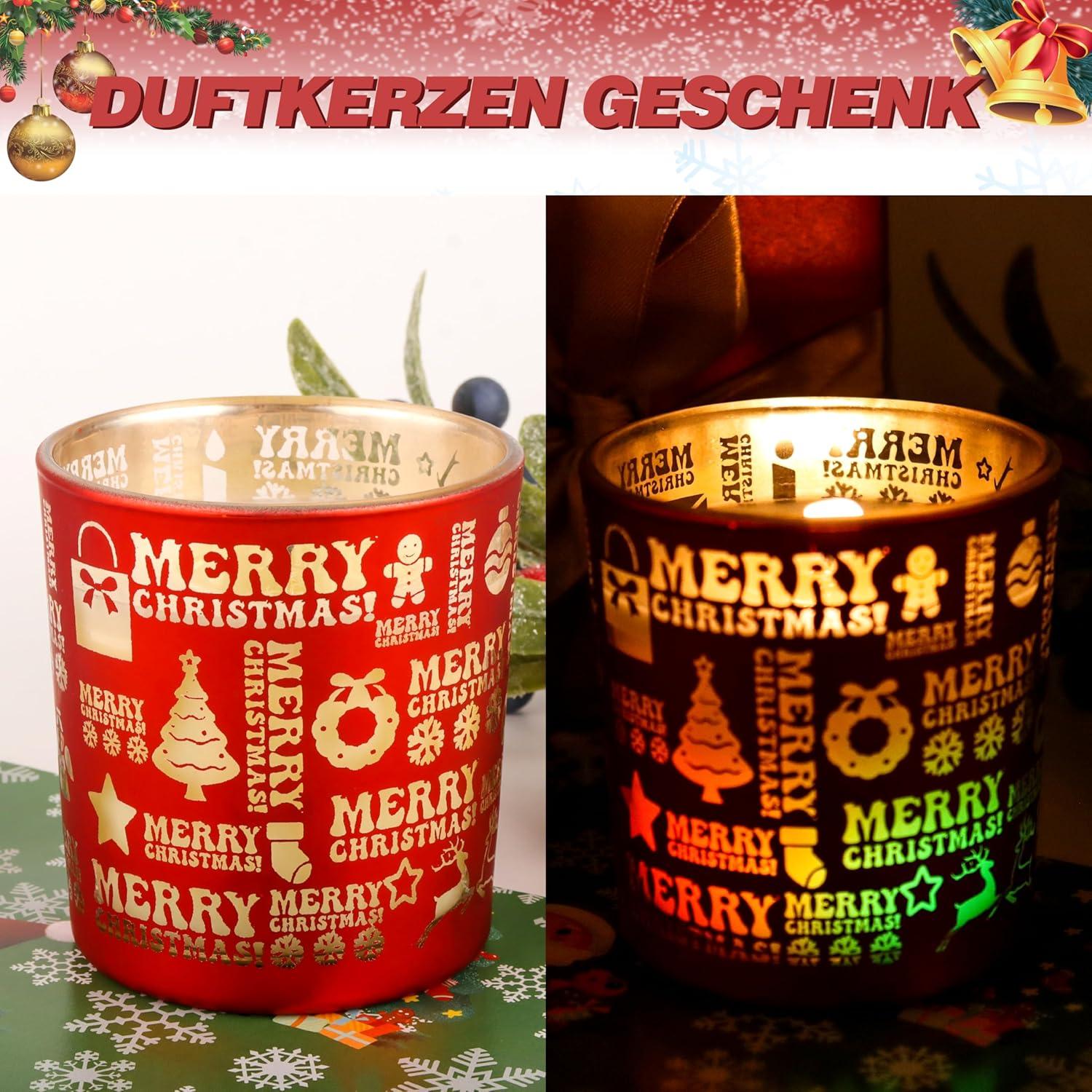 Weihnachtskerze Duftkerze Geschenkbox Zimt-Kürbisöl 150 g