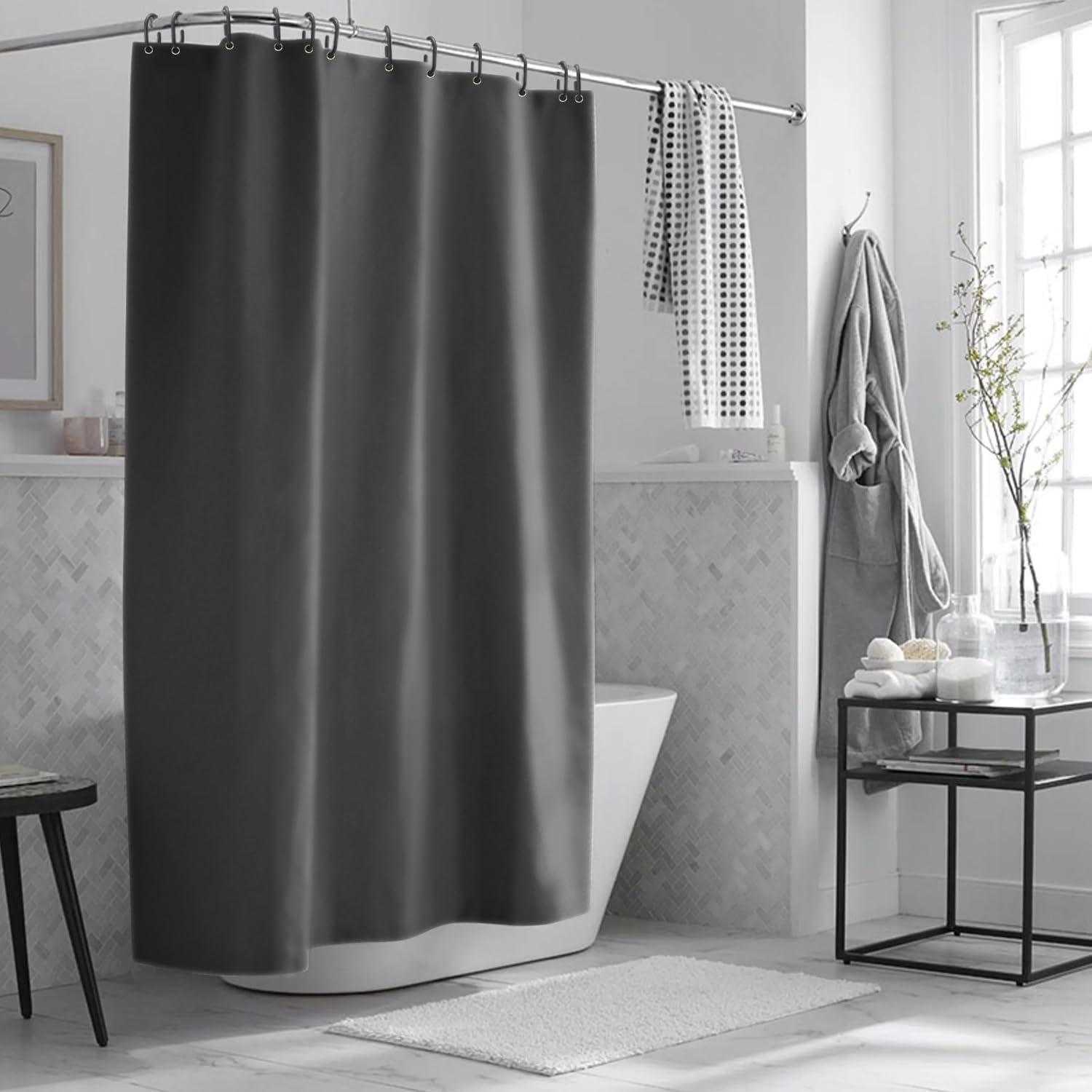 Duschvorhang Dark Grau 120x200 cm Anti-schimmel Wasserdicht Badezimmer