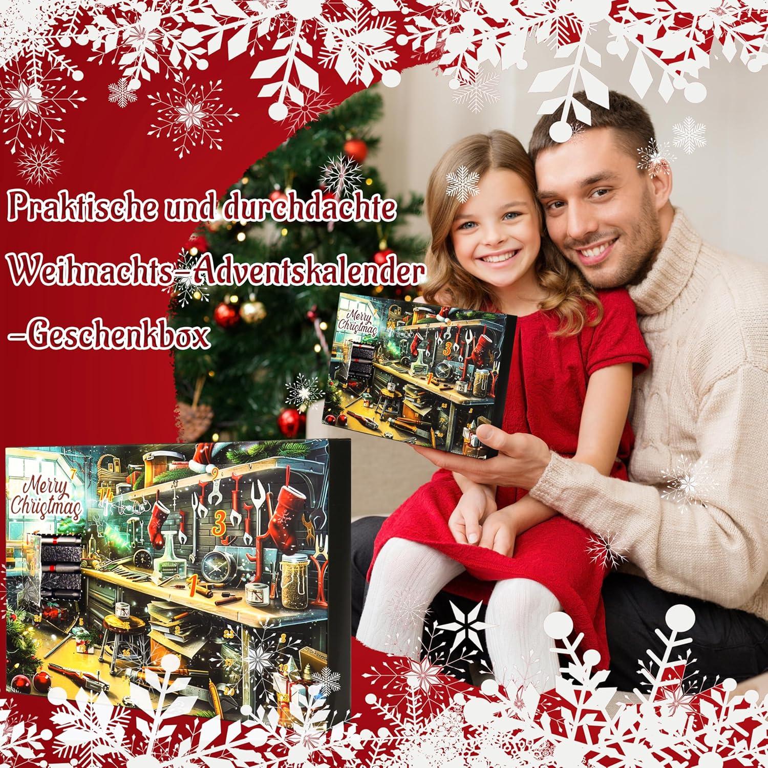 Werkzeug Adventskalender 2024 Männer Geschenk Weihnachtskalender