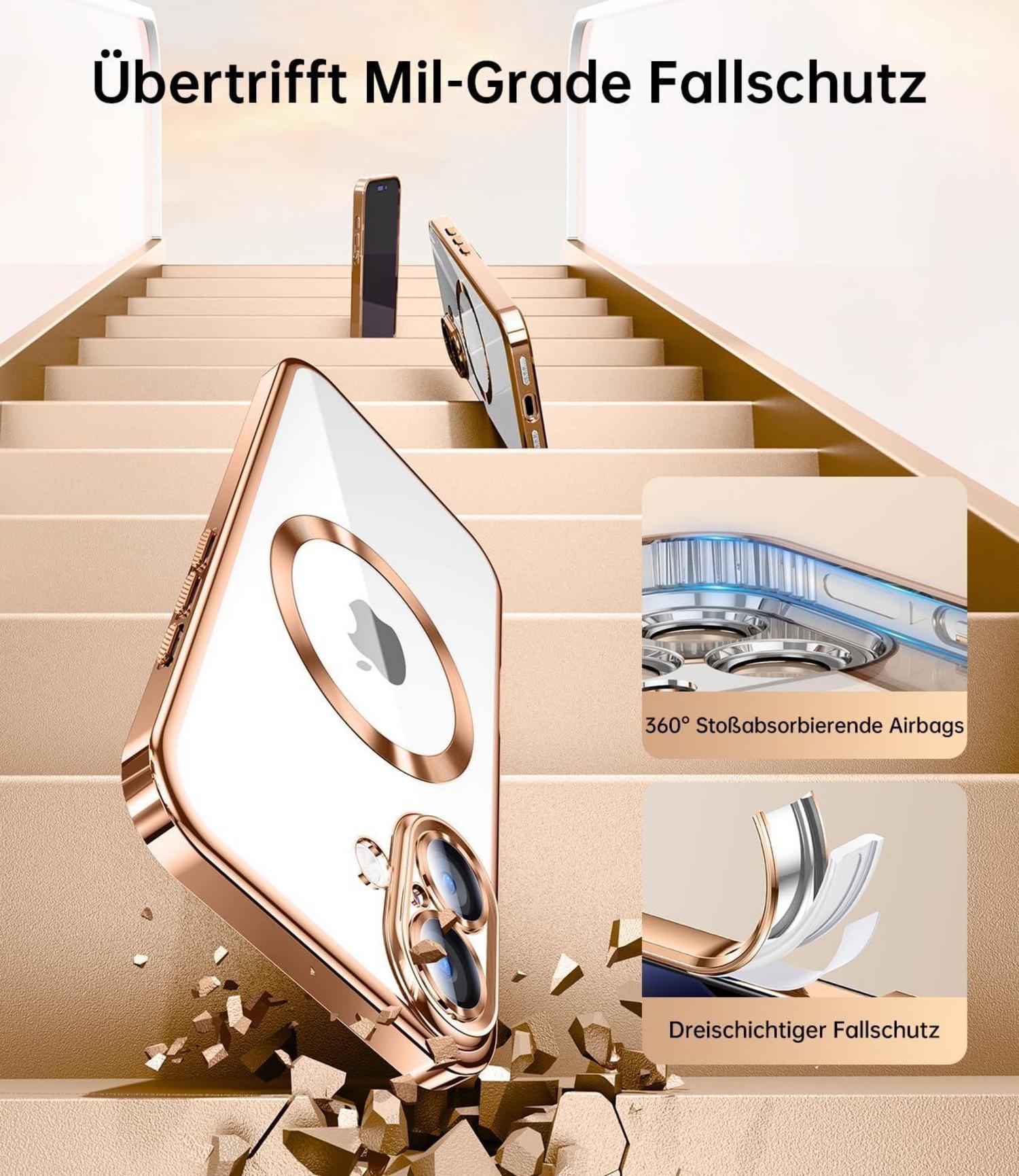 JUESHITUO iPhone Hülle 3in1 Militärstandard Schutzfolie N56 Magnete