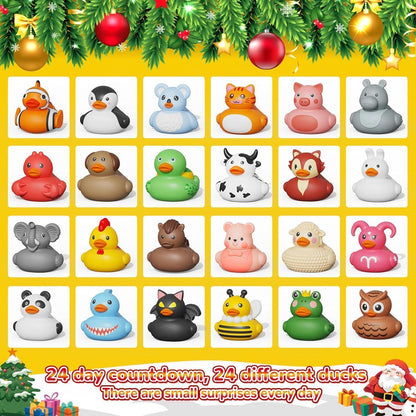 Weihnachts Adventskalender Enten Badeenten 24 Stück