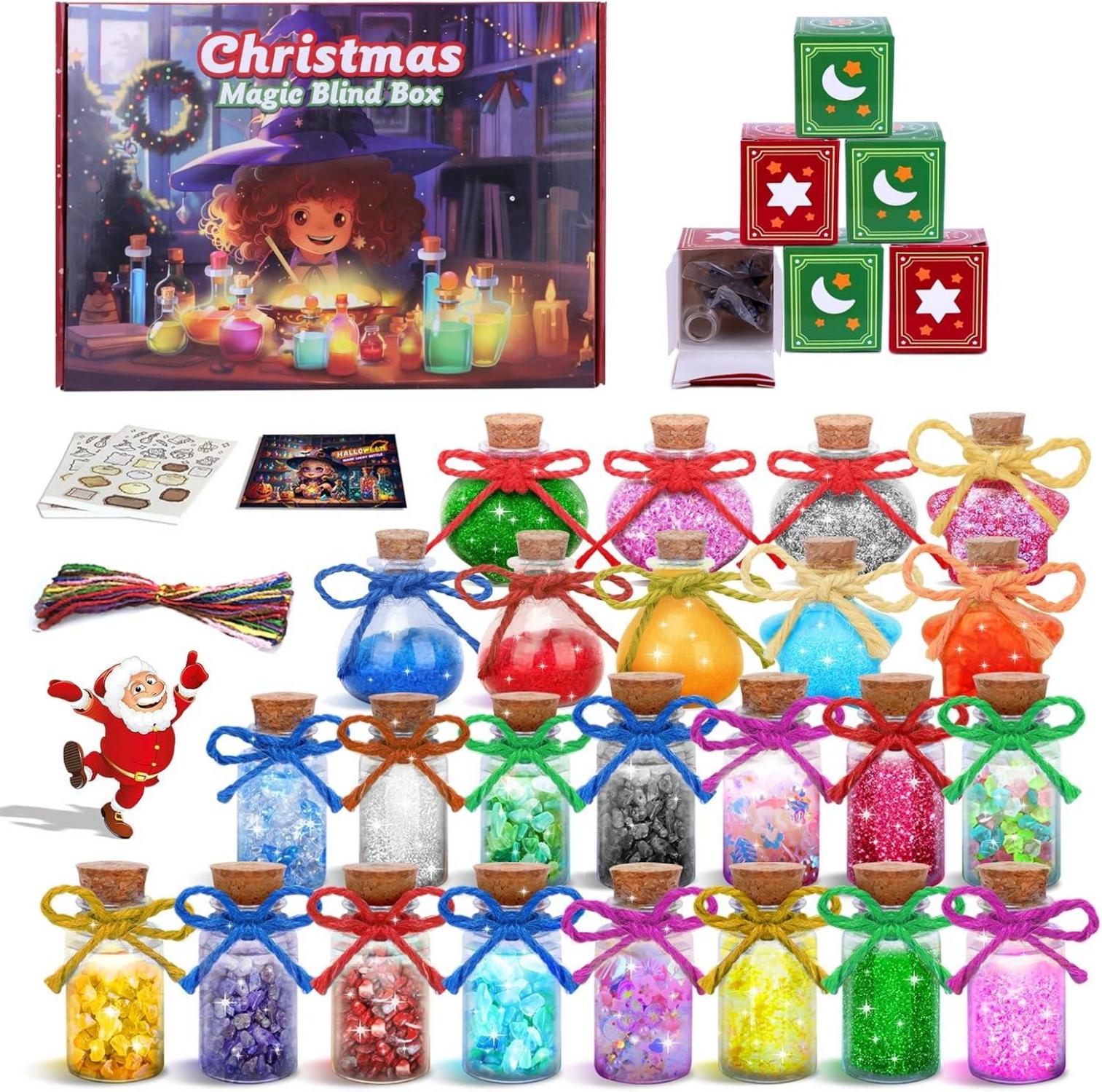 Adventskalender 2024 Kinder Zaubertrank Kreativ Set Weihnachten 24