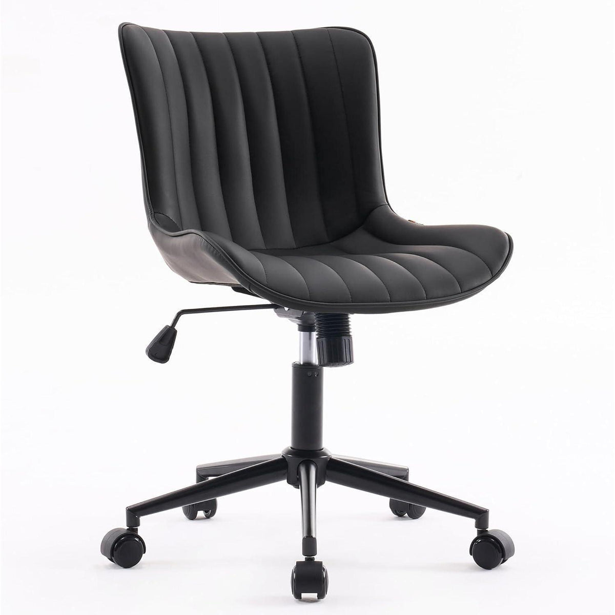Ergonomischer Bürostuhl in Lederoptik und Wippfunktion, bis 136 kg belastbar