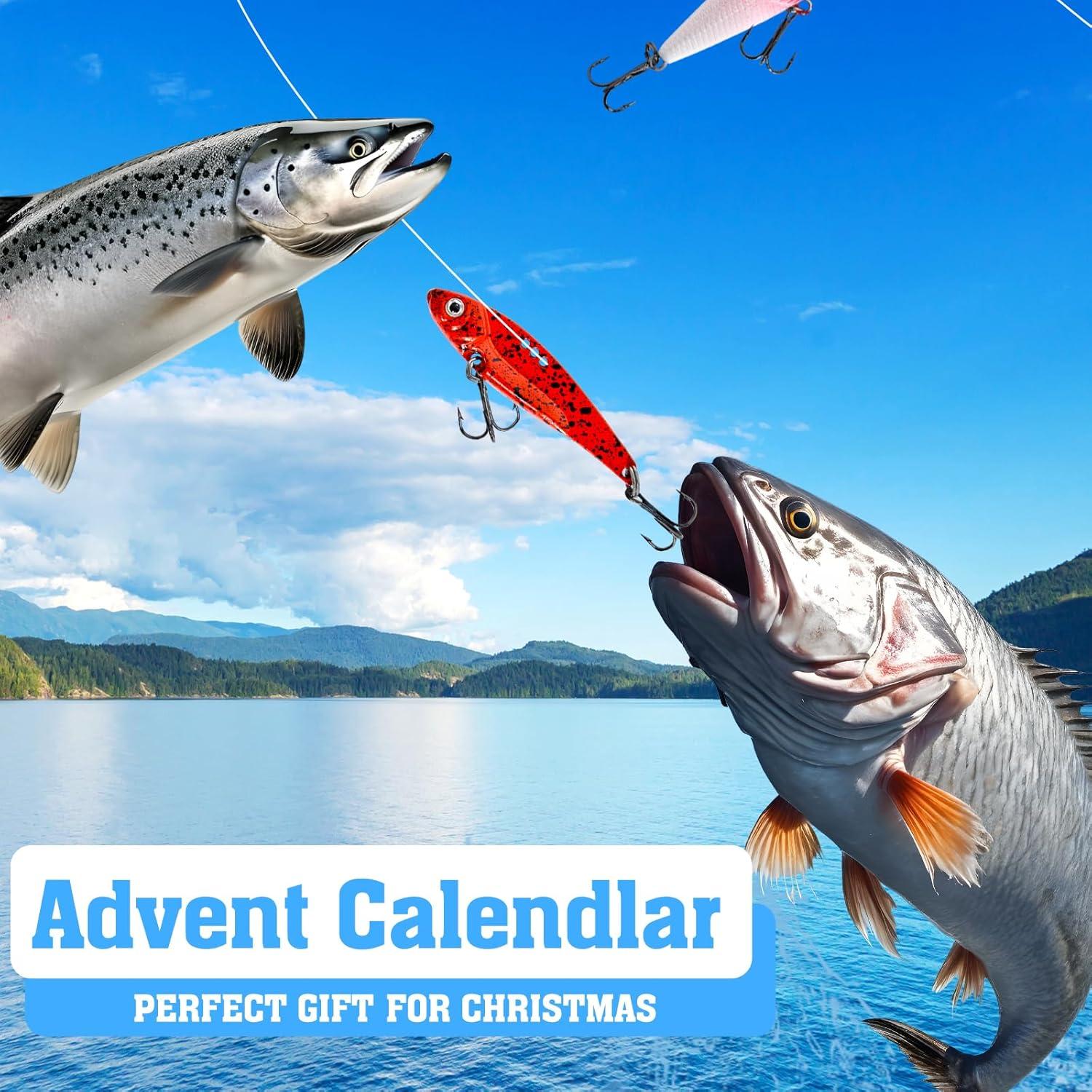 Angelköder Adventskalender 2024 - 24 Tage Weihnachts Countdown für Männer