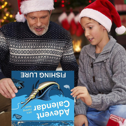 Angelköder Adventskalender 2024 - 24 Tage Weihnachts Countdown für Männer