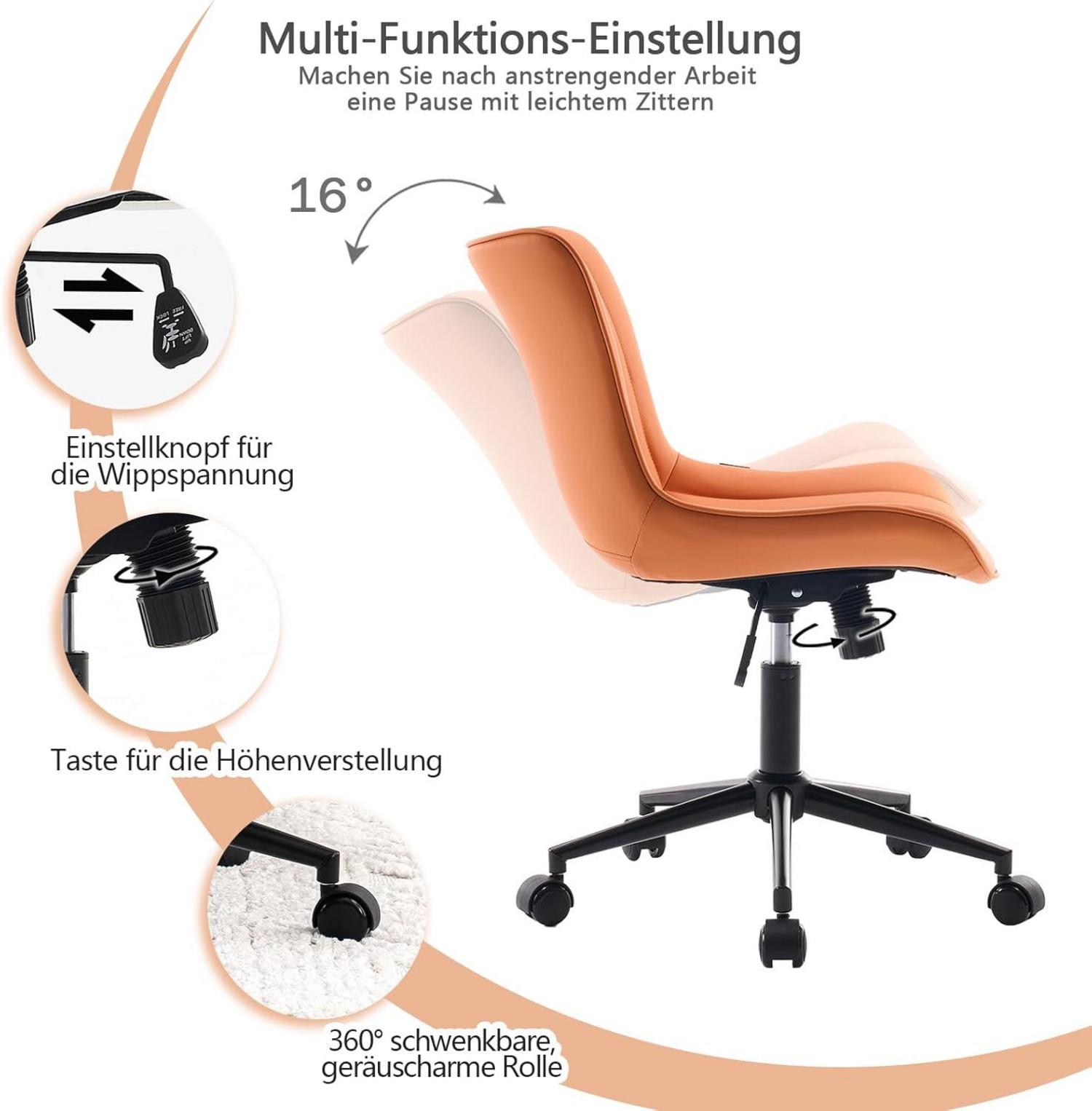 Ergonomischer Bürostuhl mit höhenverstellbarer Sitzfläche