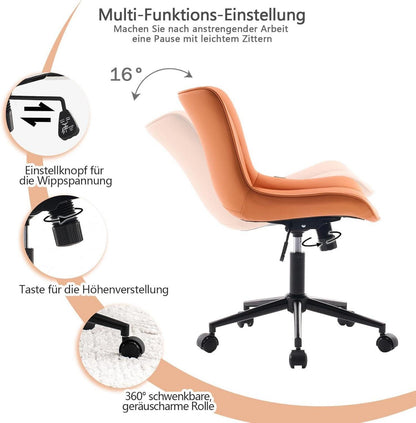 Ergonomischer Bürostuhl mit höhenverstellbarer Sitzfläche