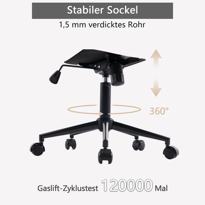Ergonomischer Bürostuhl Höhenverstellbar Schreibtischstuhl PU-Leder