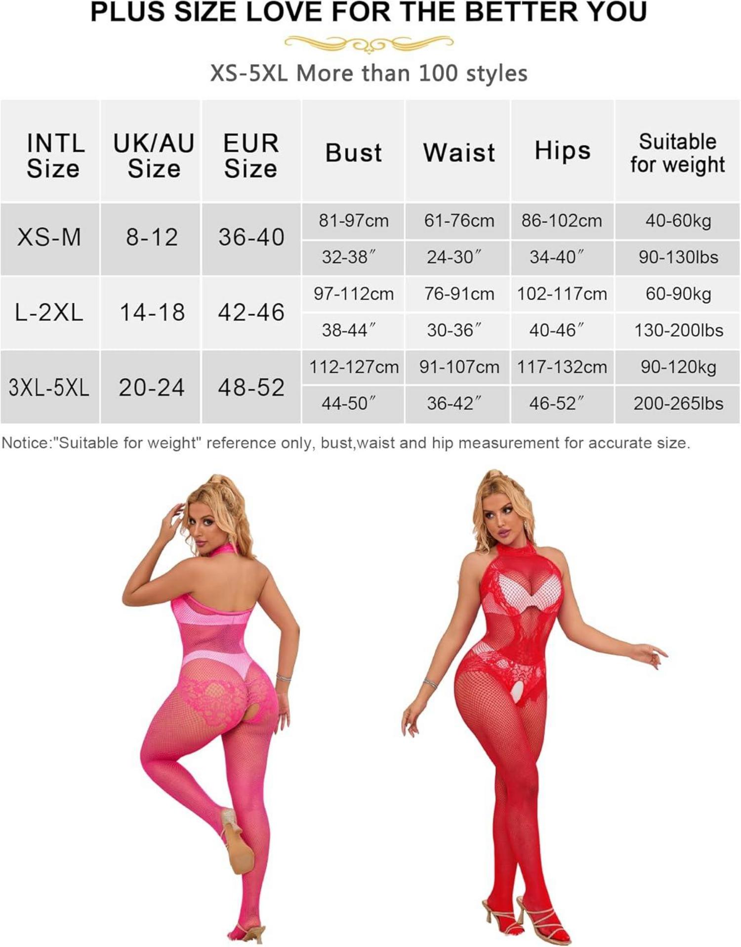 Damen Bodystocking Ouvert Große Größe Reizwäsche Lingerie Catsuit