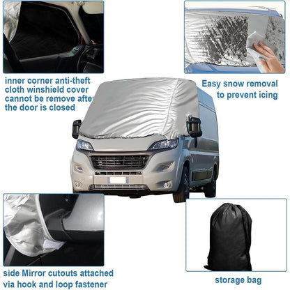 Thermo-Windschutzscheibenabdeckung für FIAT Ducato 2006-2024