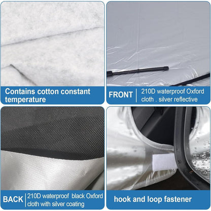 Thermo-Windschutzscheibenabdeckung für FIAT Ducato 2006-2024