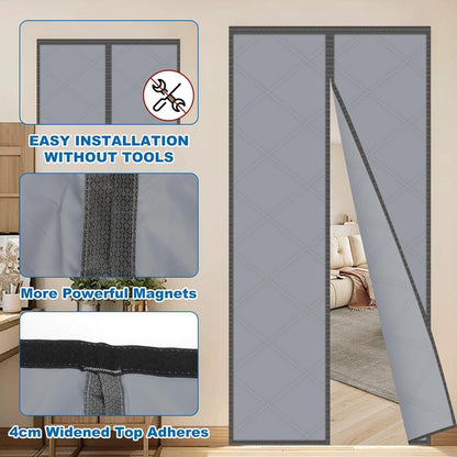 Thermo Türvorhang 90x200 cm – Wärmeschutz & Kälteschutz