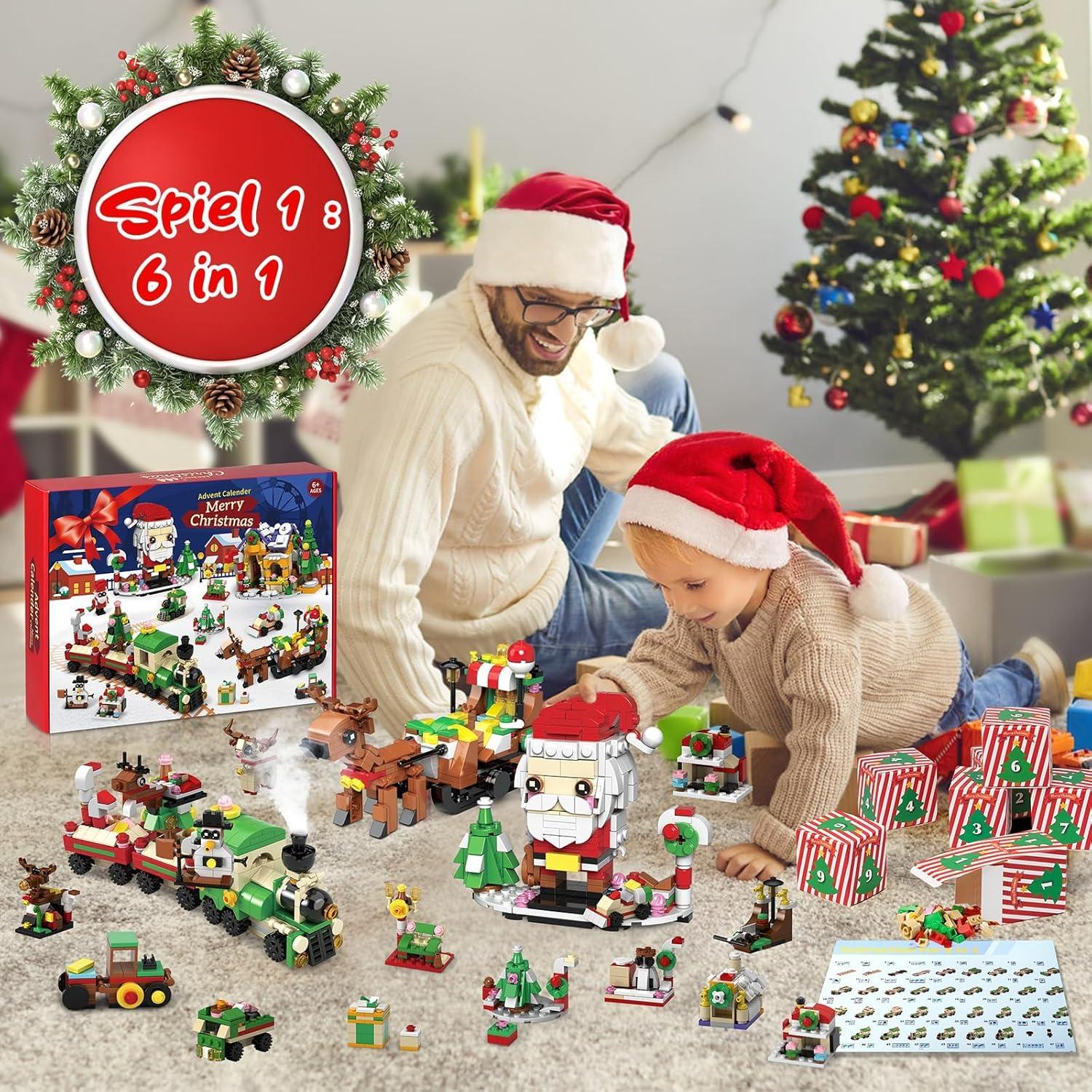 2024 Adventskalender Weihnachts Blöcke Geschenk Kinder