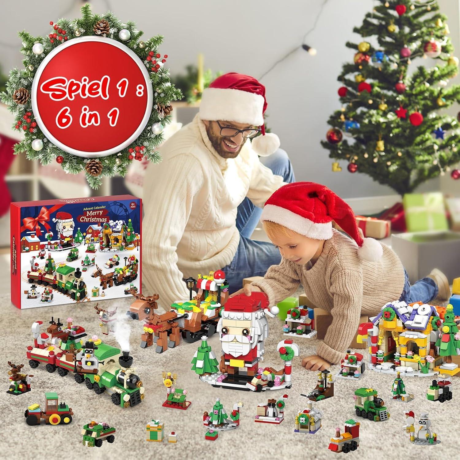 2024 Adventskalender Weihnachtsblöcke Geschenk Kinder Tosekry