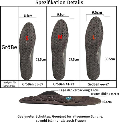 Magnetische Einlegesohlen Akupunktur Orthopädisch Fußmassage
