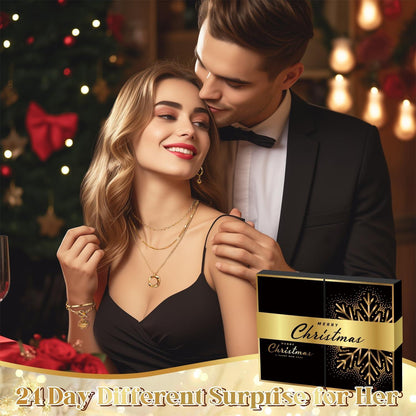 Adventskalender Schmuck 2024 Frauen Mädchen Weihnachtskalender