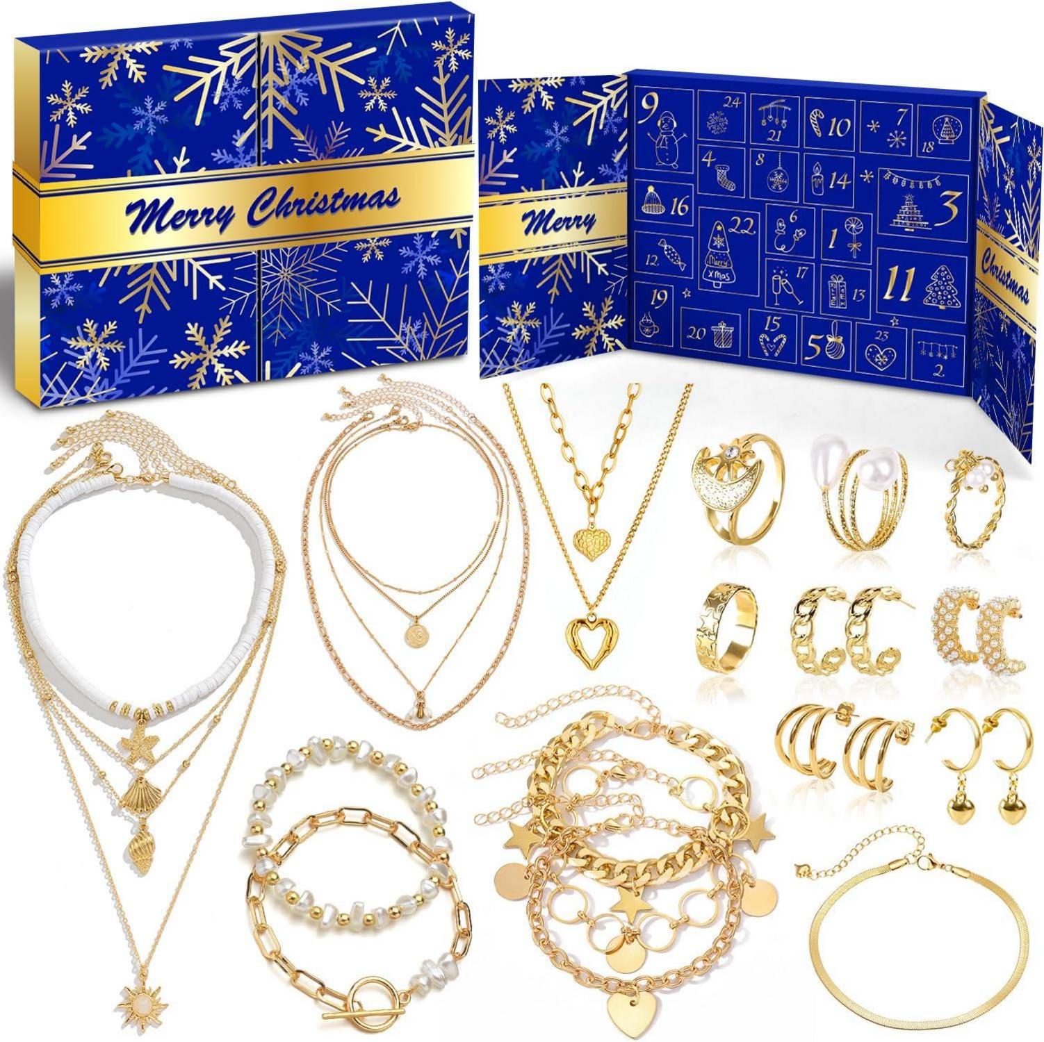 Adventskalender Schmuck 24 tolle Modestile Weihnachten 2024