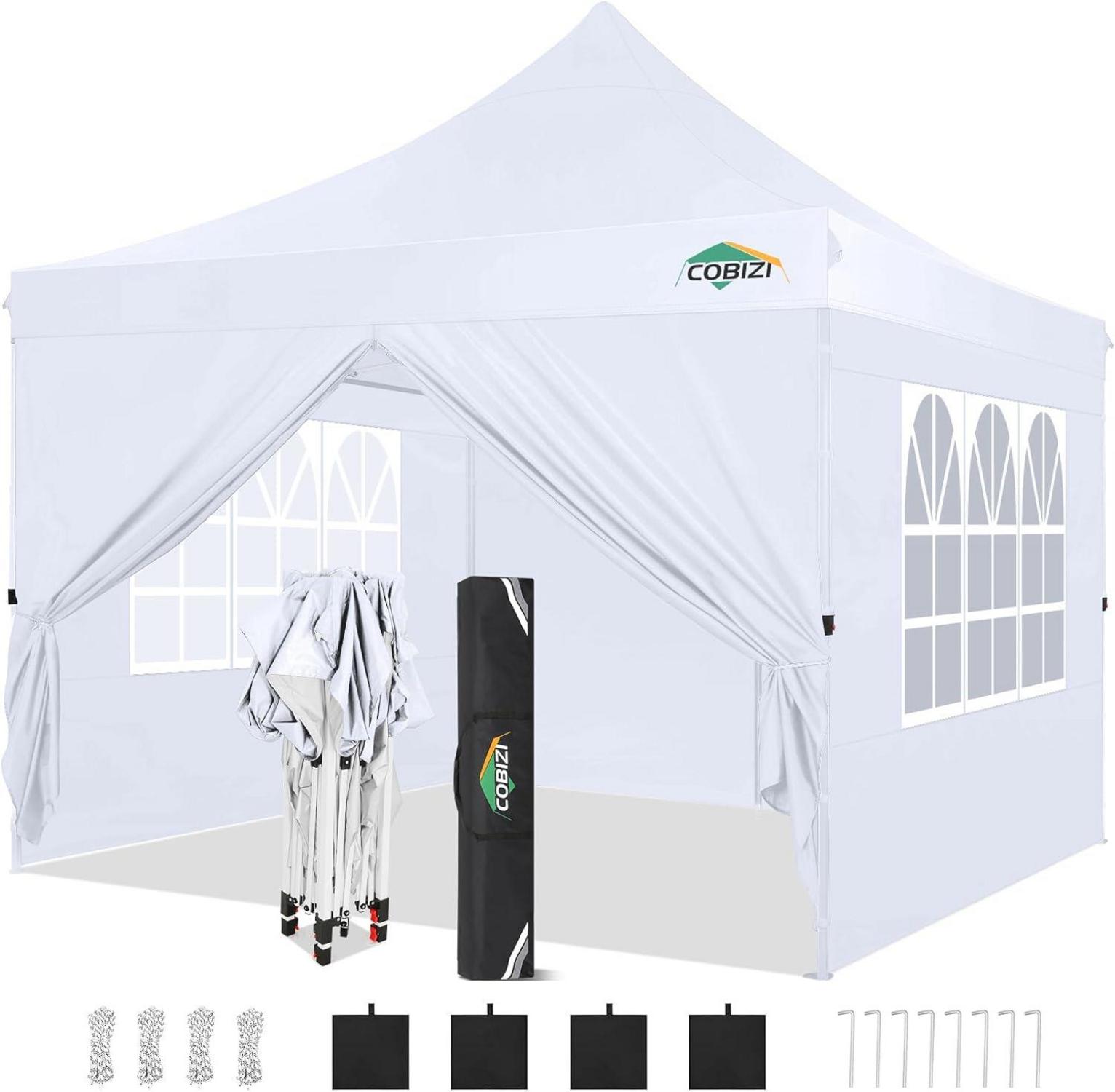 Faltpavillon 3x3 Wasserdicht Stabil Winterfest Partyzelt UV-Schutz
