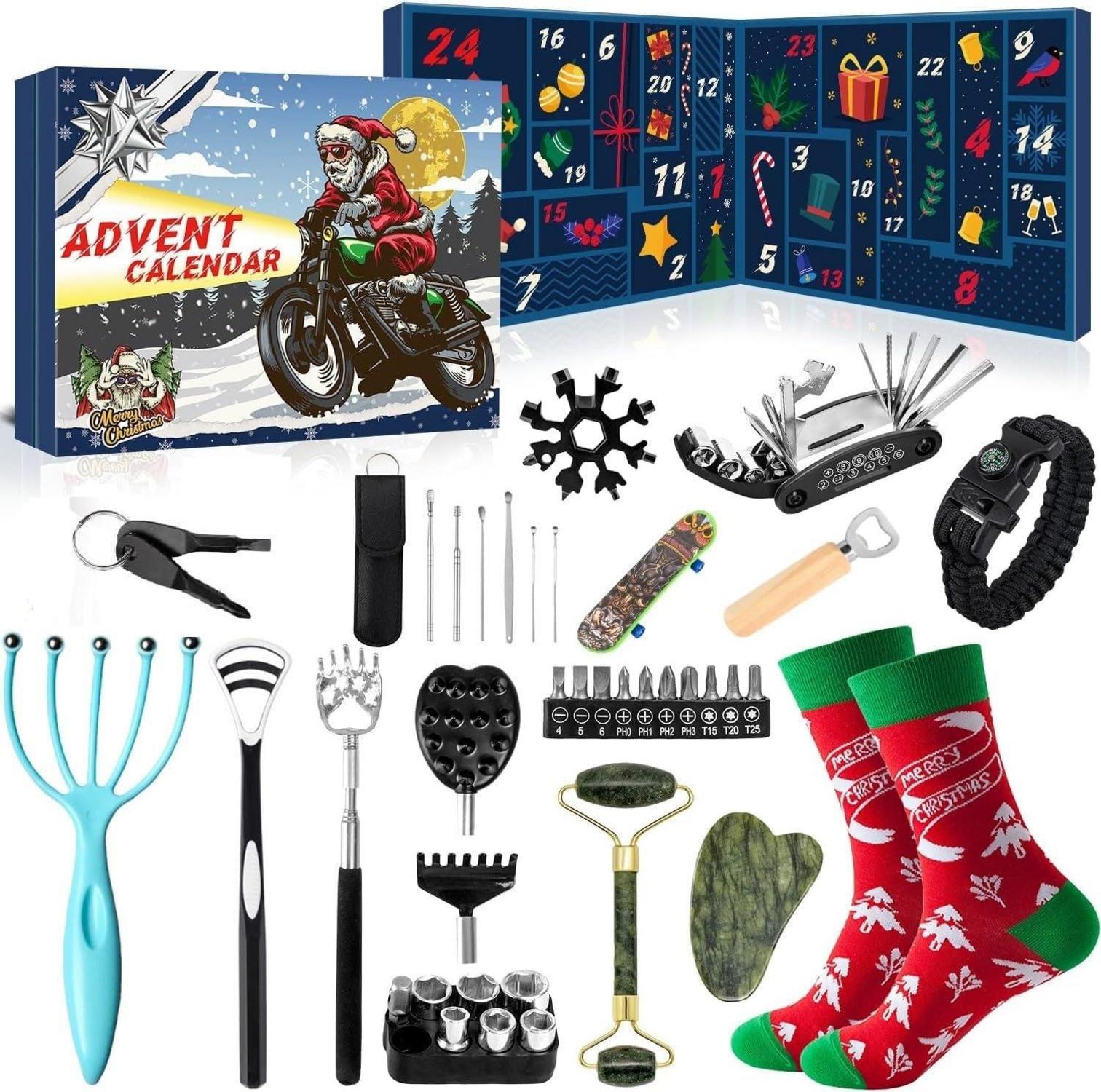 Adventskalender Werkzeuge 24 Stück nützliche Gadgets für Männer