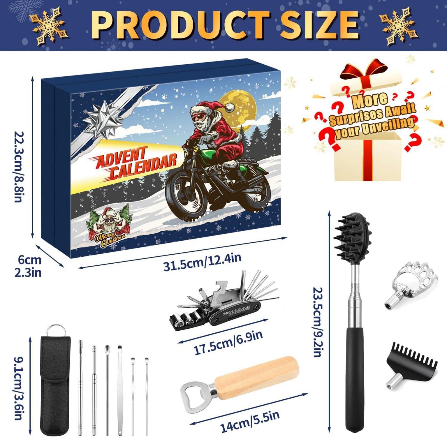 Adventskalender Werkzeuge Männer 2024 | 24 Stück Gadgets