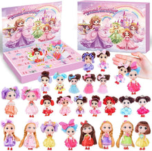 Adventskalender Mädchen Prinzessinnenpuppen Weihnachtsgeschenk 2024