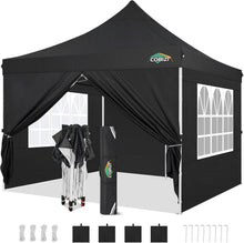 Faltpavillon 3x3 Wasserdicht Winterfest Stabil mit Seitenwänden