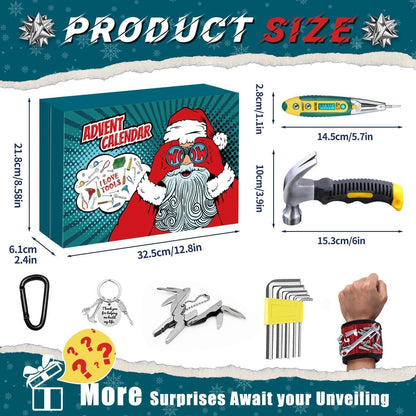 Adventskalender Werkzeuge Männer 2024 | 24 Stück nützliche