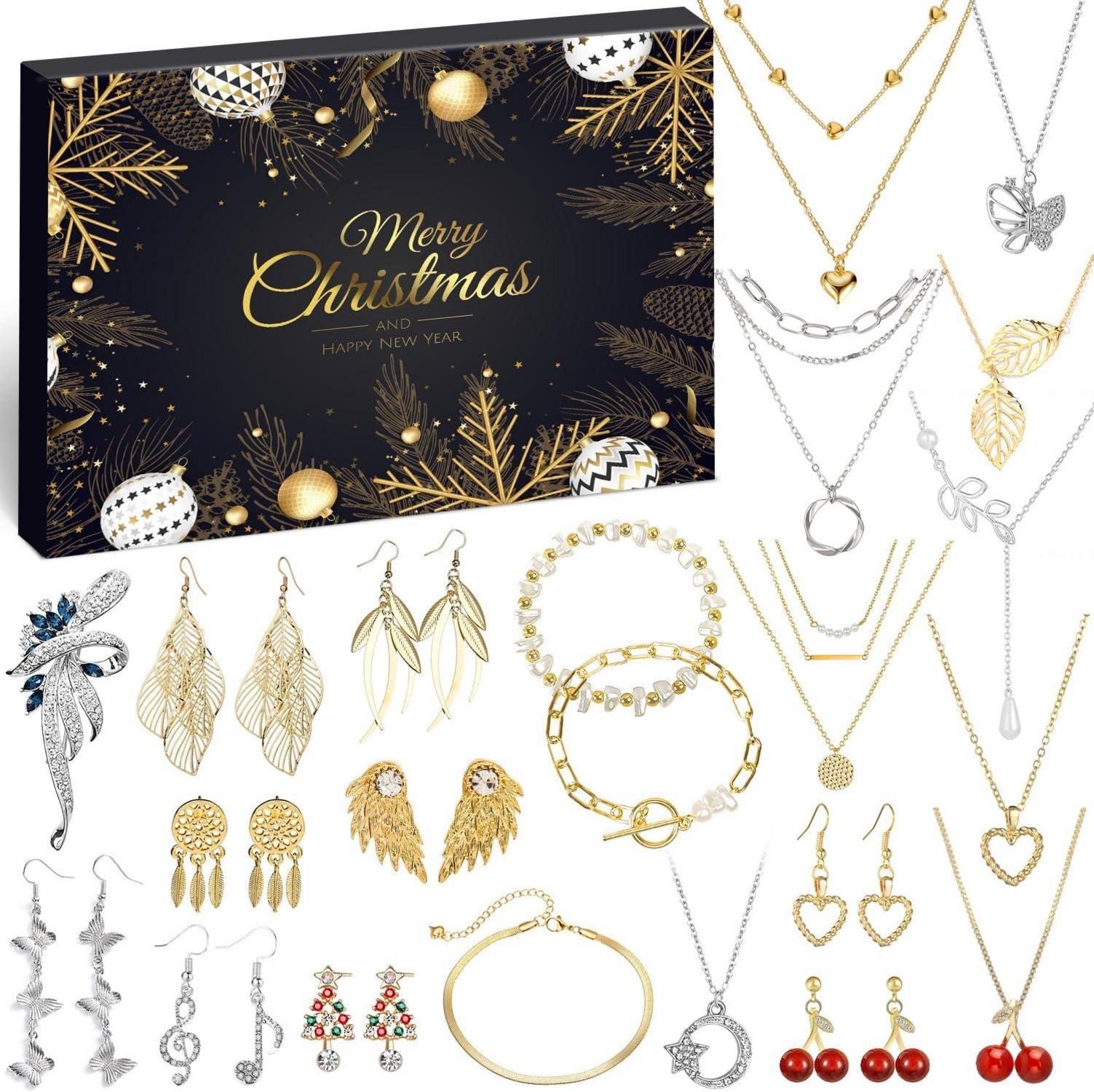 Adventskalender Schmuck Frauen Mädchen 2024 Weihnachtskalender 24
