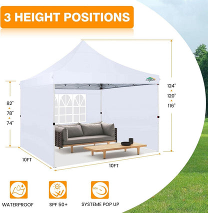 Pavillon 3x3 mit Seitenwänden Sandsäcke faltpavillon wasserdicht
