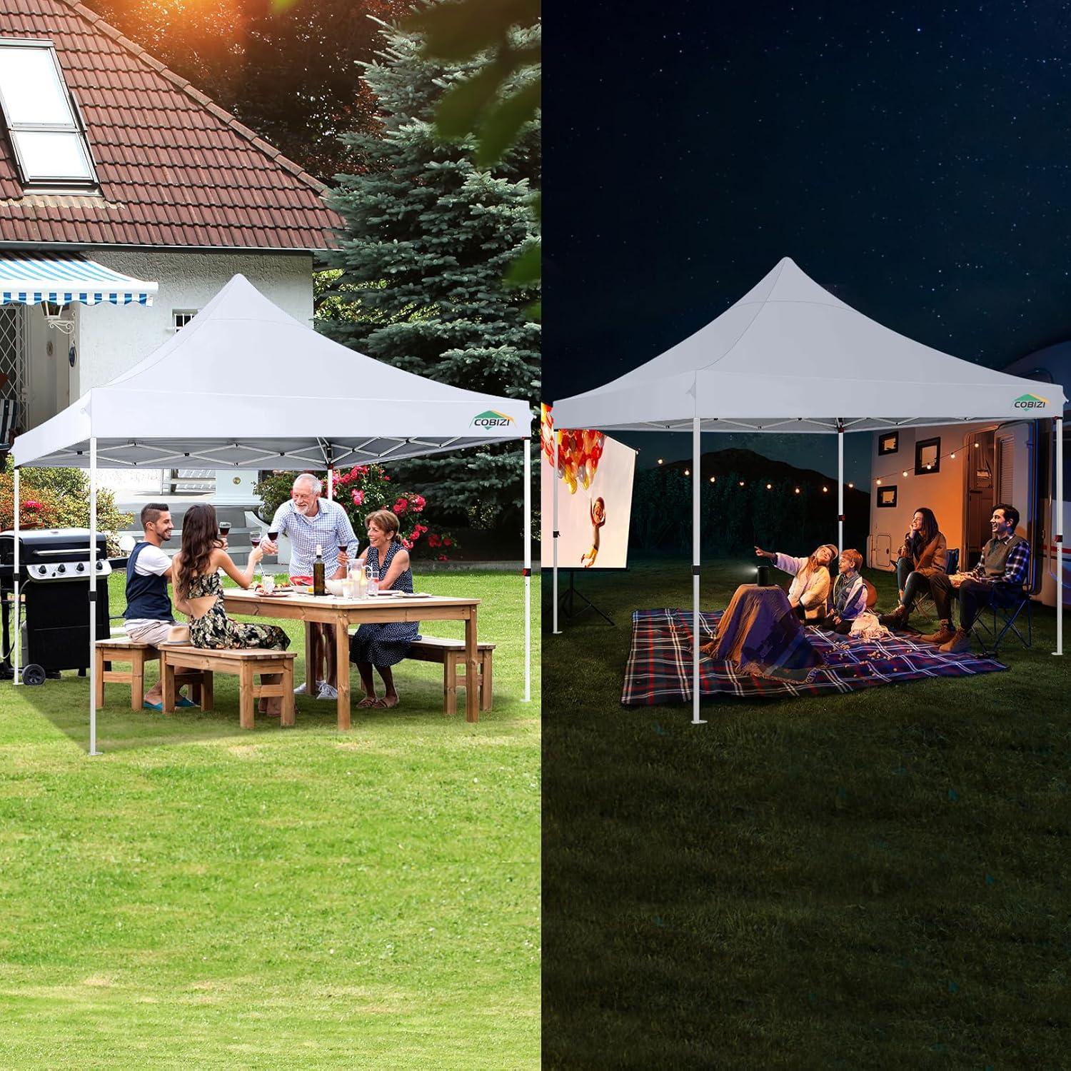 Gartenpavillon Partyzelt 3x3m mit Seitenwänden Sandsäcke wasserdicht stabil