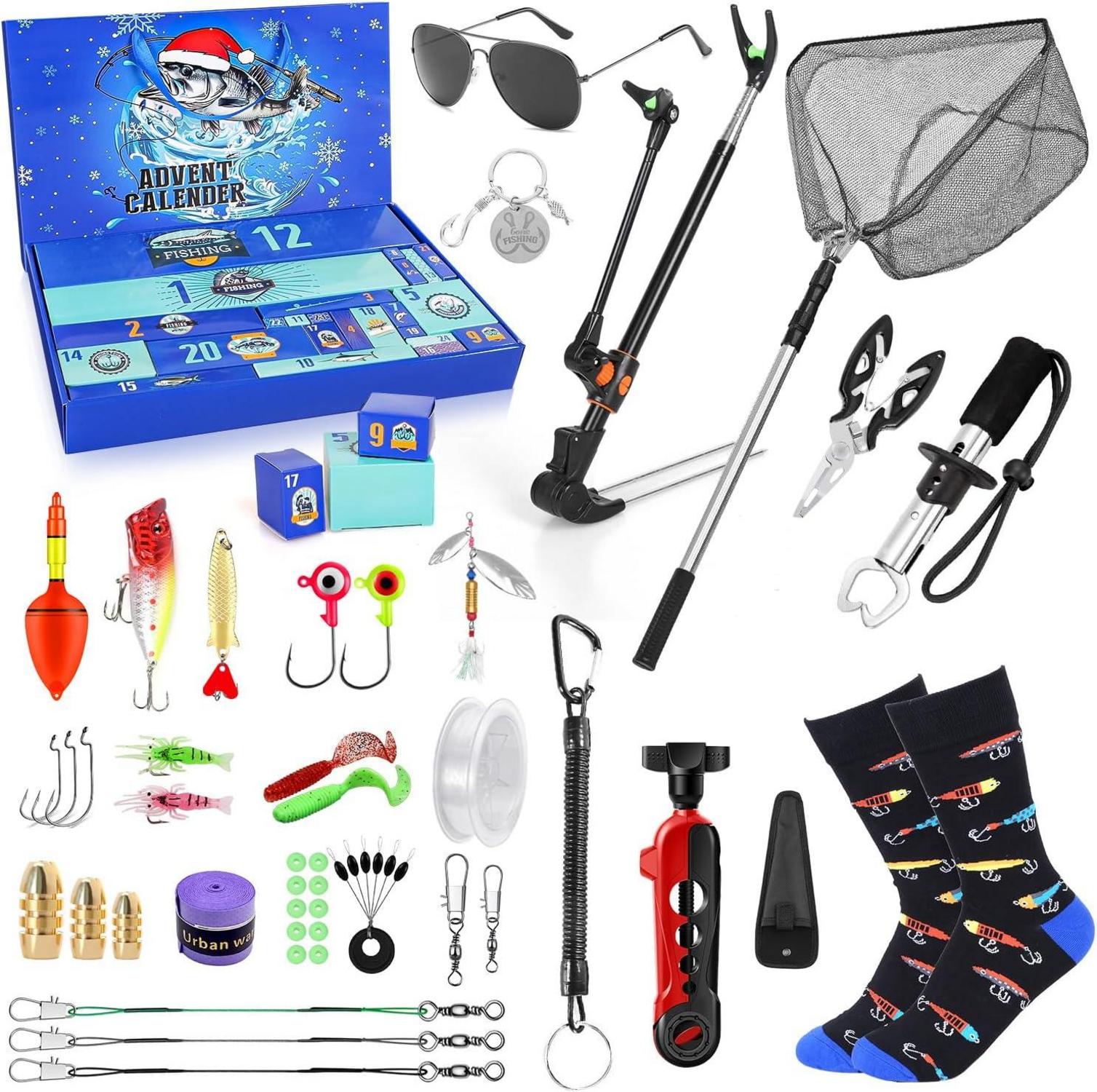 iZoeL Angeln Adventskalender 2024 Männer Teenager Junge Werkzeug Accessories