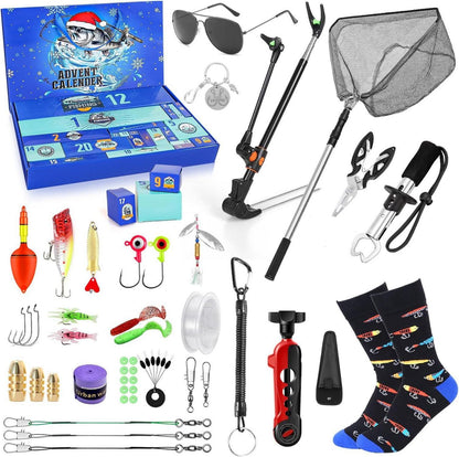 iZoeL Angeln Adventskalender 2024 Männer Teenager Junge Werkzeug Accessories