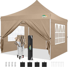 Faltpavillon Wasserdicht Stabil Winterfest mit Seitenwänden & Sandsack