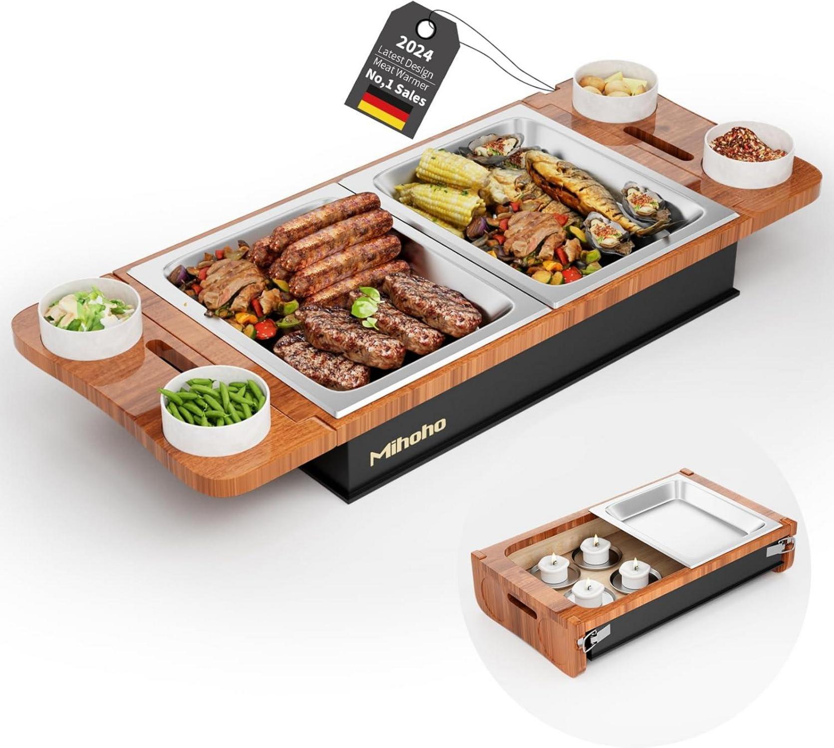 BBQ Board zum Warmhalten und Grillen - Großes Kapazitätsdesign