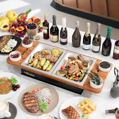 Fleischwarmhalter für Grillen BBQ Board Warmhaltebox Kerzen