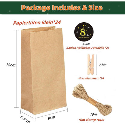 Adventskalender 2024 Groß zum Befüllen, 24