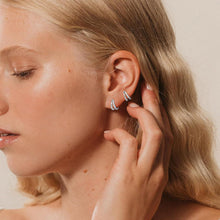 Hypoallergene Ohrringe Set Silber Gold für Damen mit