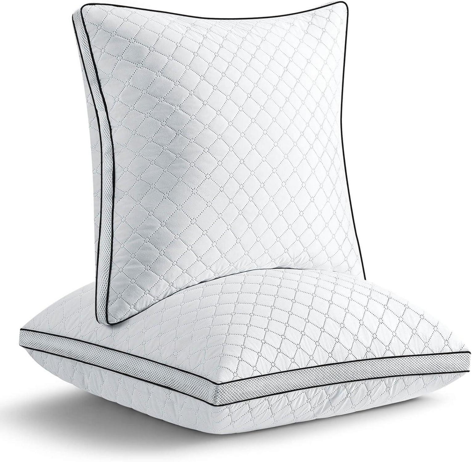Orthopädisches Seitenschläferkissen 2er Set, Premium Atmungsaktives