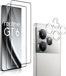 Panzerfolie für Realme GT6 / GT6T, 9H Displayschutzfolie mit