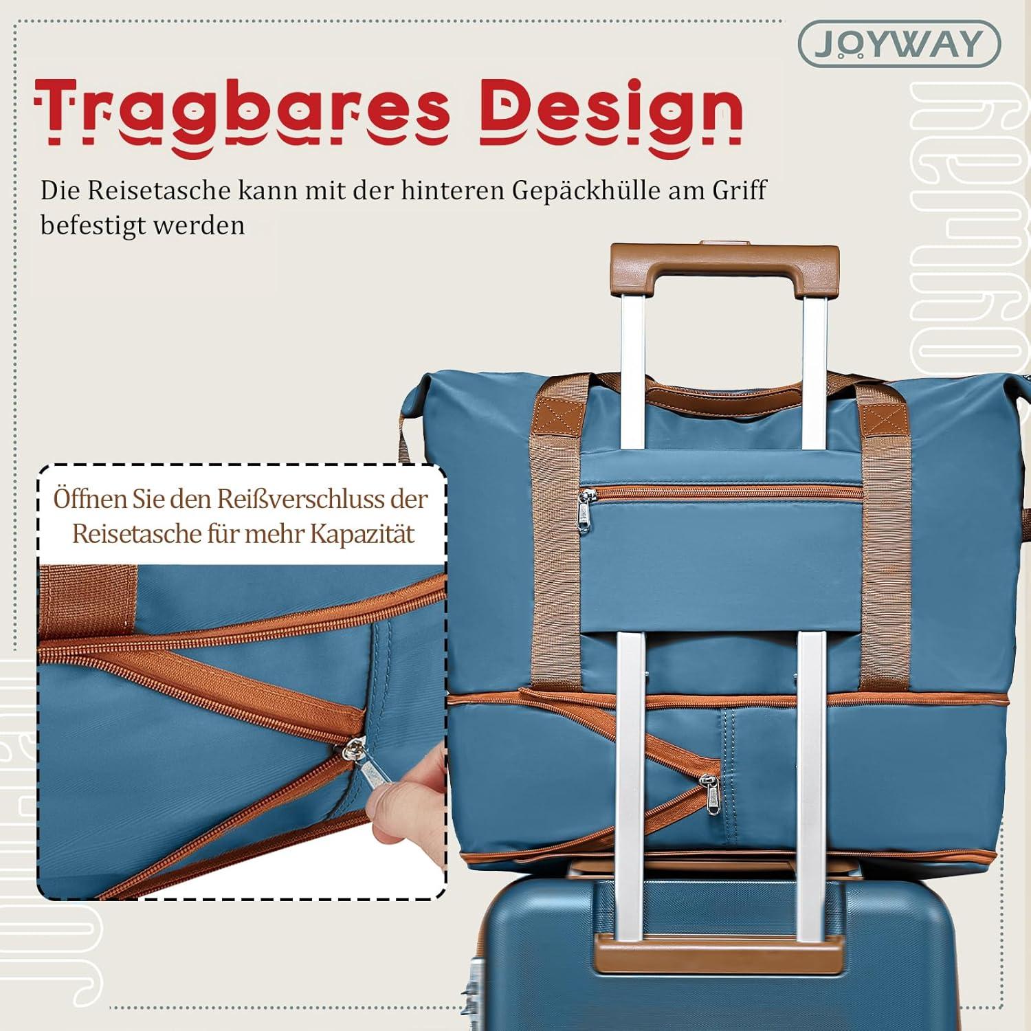 3-teiliges ABS Hartschalen Kofferset Blau XL-76cm TSA-Schloss
