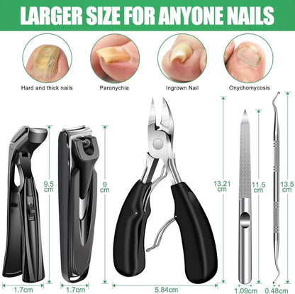 Extra Sharp Toenail Clippers for Thick Nails Senior Friendly