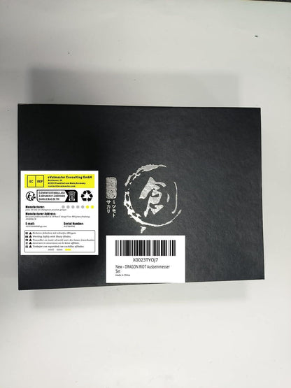 DRAGON RIOT Küchenmesser Set - Profi Metzgermesser Set BBQ-Scharf