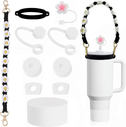 Wasserflaschen Zubehör Set Strohhalm Abdeckung Silikonstopfen