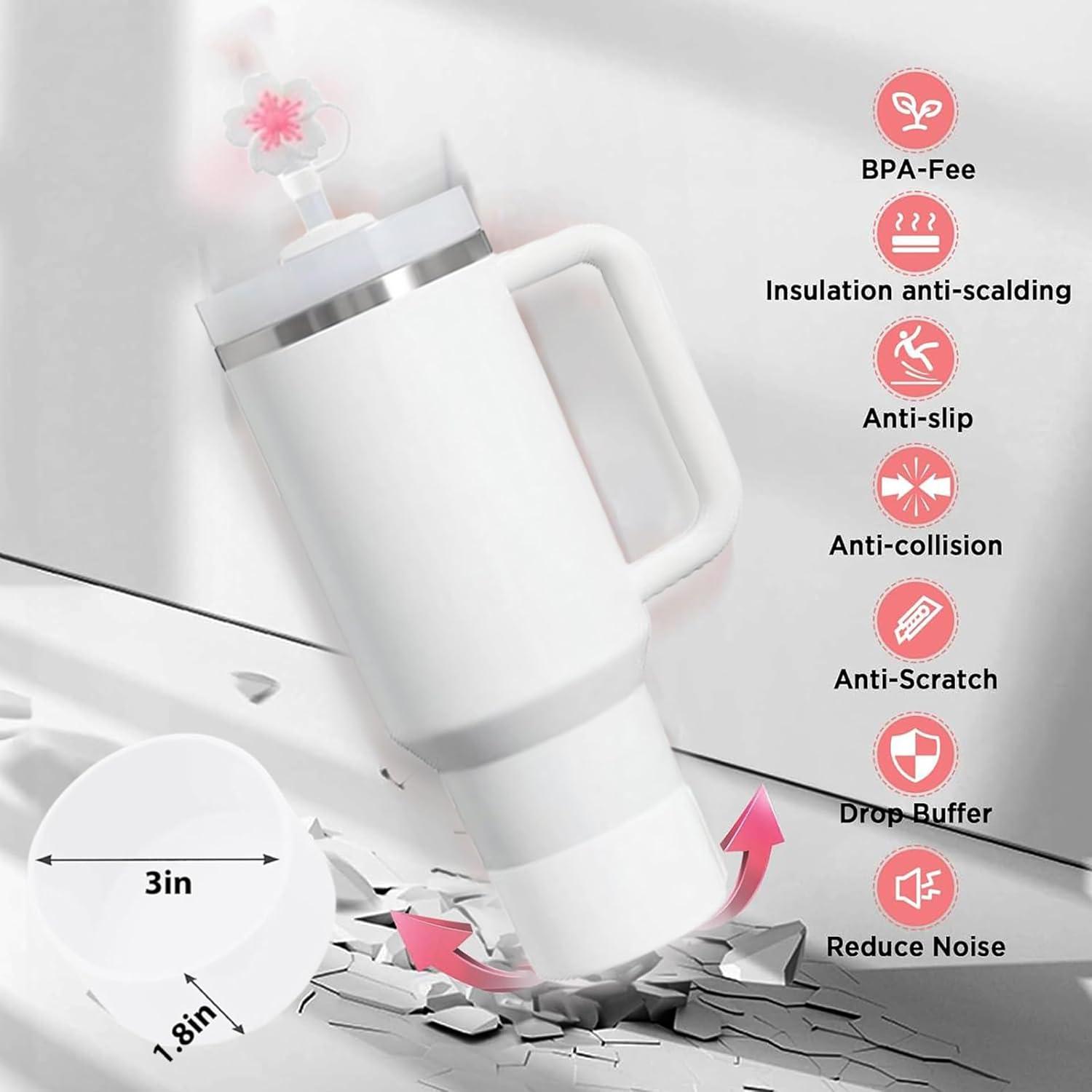 Wasserflaschen Zubehör Set Strohhalm Abdeckung Silikonstopfen