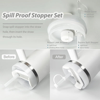 Stanlley Cup Zubehör Set 10-tlg. Wasserflaschen Griffband Strohhalm